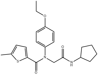 2-Thiophenecarboxamide,N-[2-(cyclopentylamino)-2-oxoethyl]-N-(4-ethoxyphenyl)-5-methyl-(9CI)|