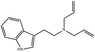 N-(2-(1H-indole-3-yl) ethyl)-N-allylprop-2-en-1-aMine 化学構造式