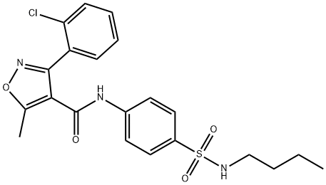 4-Isoxazolecarboxamide,N-[4-[(butylamino)sulfonyl]phenyl]-3-(2-chlorophenyl)-5-methyl-(9CI)|
