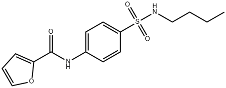 2-Furancarboxamide,N-[4-[(butylamino)sulfonyl]phenyl]-(9CI) Structure
