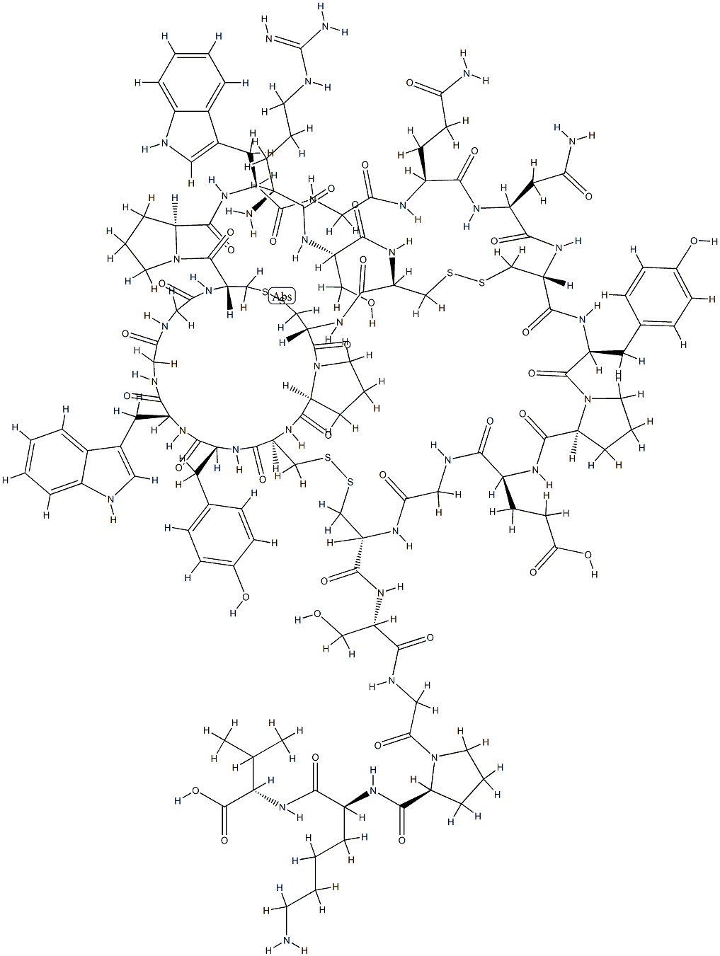 toxin III (Anemonia sulcata) 结构式