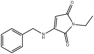 1H-Pyrrole-2,5-dione,1-ethyl-3-[(phenylmethyl)amino]-(9CI) Struktur