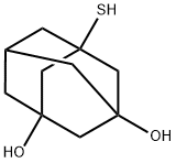 Tricyclo[3.3.1.13,7]decane-1,3-diol, 5-mercapto- (9CI) 化学構造式