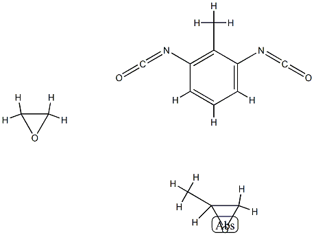 Oxirane, methyl-, polymer with 1,3-diisocyanato-2-methylbenzene and oxirane Structure