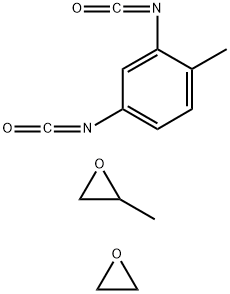 Oxirane, methyl-, polymer with 2,4-diisocyanato-1-methylbenzene and oxirane Structure