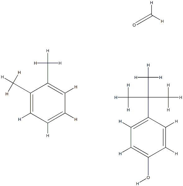 甲醛与二甲苯和4-(1,1-二甲基乙基)苯酚的聚合物, 60806-48-6, 结构式