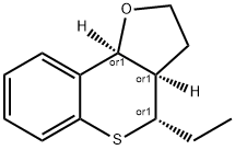 4H-[1]Benzothiopyrano[4,3-b]furan,4-ethyl-2,3,3a,9b-tetrahydro-,(3aR,4S,9bS)-rel-(9CI) Structure