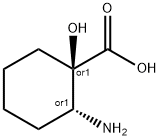 Cyclohexanecarboxylic acid, 2-amino-1-hydroxy-, (1R,2R)-rel- (9CI) Structure