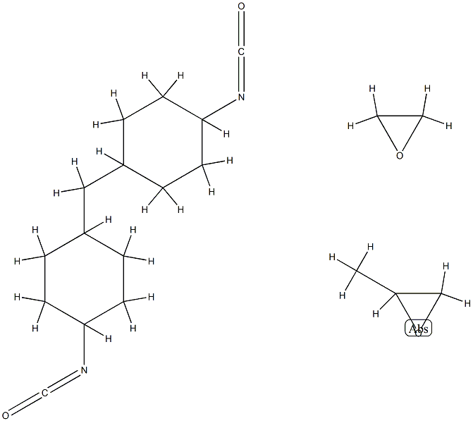Oxirane, methyl-, polymer with 1,1-methylenebis4-isocyanatocyclohexane and oxirane Struktur