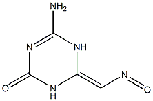 1,3,5-Triazine-2-carboxaldehyde,6-amino-1,4-dihydro-4-oxo-,2-oxime(9CI) Struktur