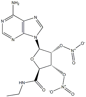 2',3'-di-O-nitro-(5'-N-ethylcarboxamido)adenosine Structure