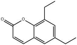2H-1-Benzopyran-2-one,6,8-diethyl-(9CI) Structure