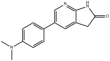 5-(4-(diMethylaMino)phenyl)-1H-pyrrolo[2,3-b]pyridin-2(3H)-one Structure