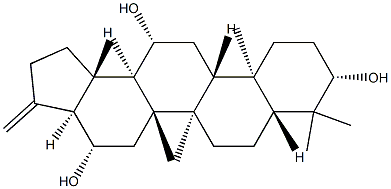 29,30-Dinor-A'-neogammacer-21-ene-3β,12β,16β-triol 结构式