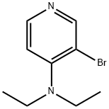 3-溴-N,N-二乙基吡啶-4-胺 结构式