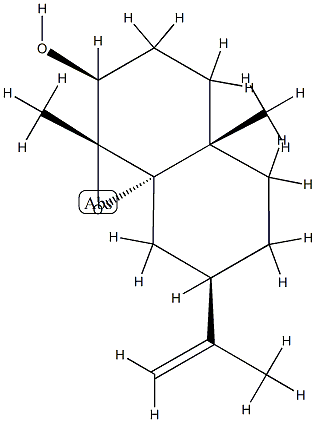 (1aR,8aS)-Octahydro-1aβ,4aβ-dimethyl-7β-isopropenyl-3H-naphth[1,8a-b]oxiren-2β-ol Structure