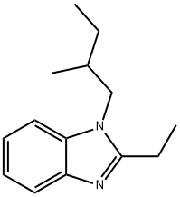 1H-Benzimidazole,2-ethyl-1-(2-methylbutyl)-(9CI) Struktur