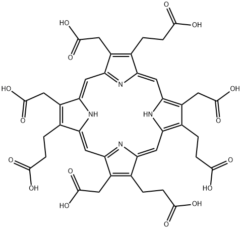 3,8,13,17-tetrakis(carboxymethyl)-21H,23H-Porphine-2,7,12,18-tetrapropanoic acid|