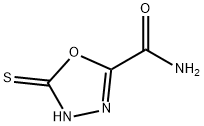 1,3,4-Oxadiazole-2-carboxamide,4,5-dihydro-5-thioxo-(9CI) Structure