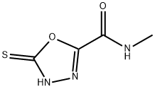 1,3,4-Oxadiazole-2-carboxamide,4,5-dihydro-N-methyl-5-thioxo-(9CI) 结构式