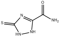 1H-1,2,4-Triazole-3-carboxamide,4,5-dihydro-5-thioxo-(9CI) 结构式