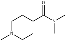 N,N'-二甲基-N-甲基哌啶-4-甲酰胺 结构式