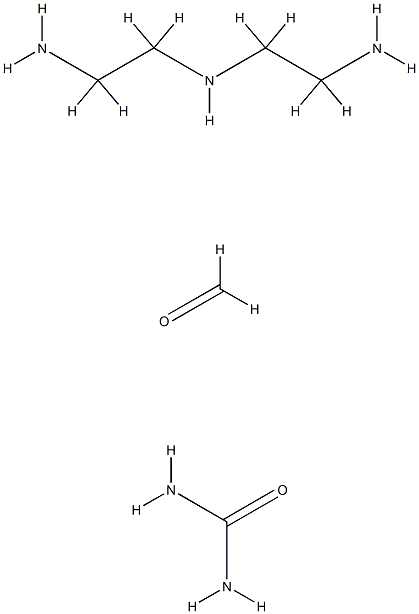 Urea, polymer with N-(2-aminoethyl)-1,2-ethanediamine and formaldehyde Struktur