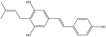 4-Prenylresveratrol Structure