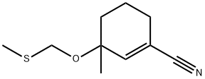1-Cyclohexene-1-carbonitrile,3-methyl-3-[(methylthio)methoxy]-(9CI) Structure