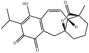 (3S)-3aβ,10-Dihydro-6-hydroxy-3-methyl-7-isopropyl-3β,10aβ-propano-10aH-benzo[5,6]cyclohepta[1,2-b]furan-2,8,9(3H)-trione Structure