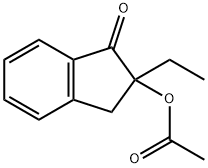 1H-Inden-1-one,2-(acetyloxy)-2-ethyl-2,3-dihydro-(9CI) Struktur