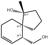 Spiro[4.5]dec-7-ene-6-methanol, 1-hydroxy-1-methyl-, (1R,5R,6R)-rel- (9CI),615582-10-0,结构式