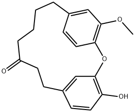 4-Hydroxy-17-methoxy-2-oxatricyclo[13.2.2.13,7]icosa-1(17),3,5,7(20),15,18-hexene-10-one 结构式