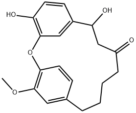 4,8-Dihydroxy-17-methoxy-2-oxatricyclo[13.2.2.13,7]icosa-1(17),3,5,7(20),15,18-hexen-10-one Structure