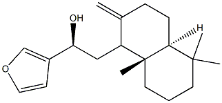 15,16-环氧-12R-羟基赖百当-8(17),13(16),14-三烯 结构式