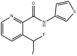 2-Pyridinecarboxamide,3-(difluoromethyl)-N-3-thienyl-(9CI) Struktur