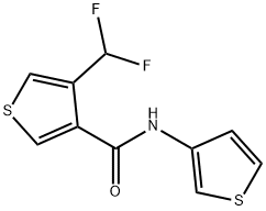 3-Thiophenecarboxamide,4-(difluoromethyl)-N-3-thienyl-(9CI) Struktur