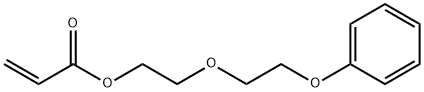 2-丙烯酸-2-(2-苯氧基乙氧基)乙酯, 61630-25-9, 结构式