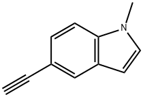 5-乙炔基-1-甲基-1H-吲哚 结构式