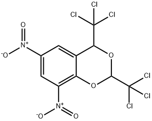 2,4-dinitro-7,9-bis(trichloromethyl)-8,10-dioxabicyclo[4.4.0]deca-2,4, 11-triene,61720-09-0,结构式