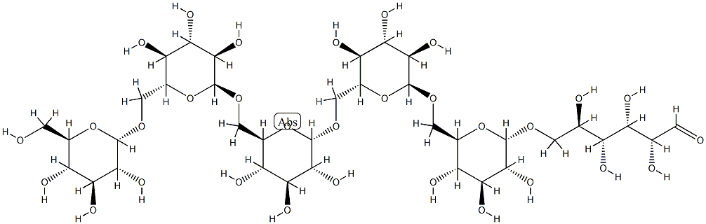 异麦芽六糖, 6175-02-6, 结构式