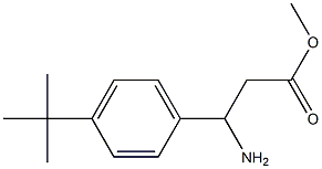 3-氨基-3-(4-叔丁基苯基)丙酸甲酯, 618109-81-2, 结构式