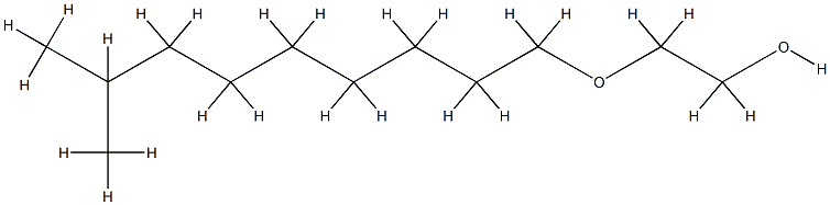 异构十醇聚氧乙烯醚,61827-42-7,结构式