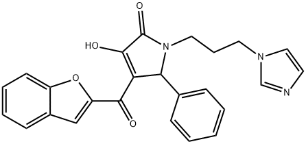 618369-31-6 4-(1-benzofuran-2-ylcarbonyl)-3-hydroxy-1-[3-(1H-imidazol-1-yl)propyl]-5-phenyl-1,5-dihydro-2H-pyrrol-2-one