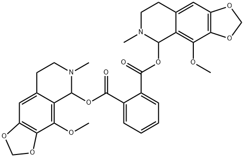可他寧酞酸鹽, 6190-36-9, 结构式