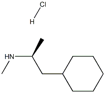 (S)-N,α-ジメチルシクロヘキサンエタンアミン·塩酸塩 化学構造式