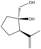 Cyclopentanemethanol, 1-hydroxy-2-(1-methylethenyl)-, (1R,2R)-rel-(-)- (9CI) 结构式
