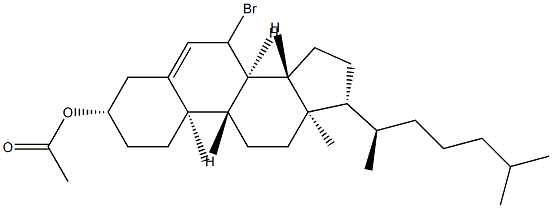 3β-Acetoxy-7ξ-bromocholest-5-ene 结构式