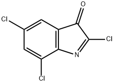 2,5,7-trichloro-3-pseudoindolone Struktur