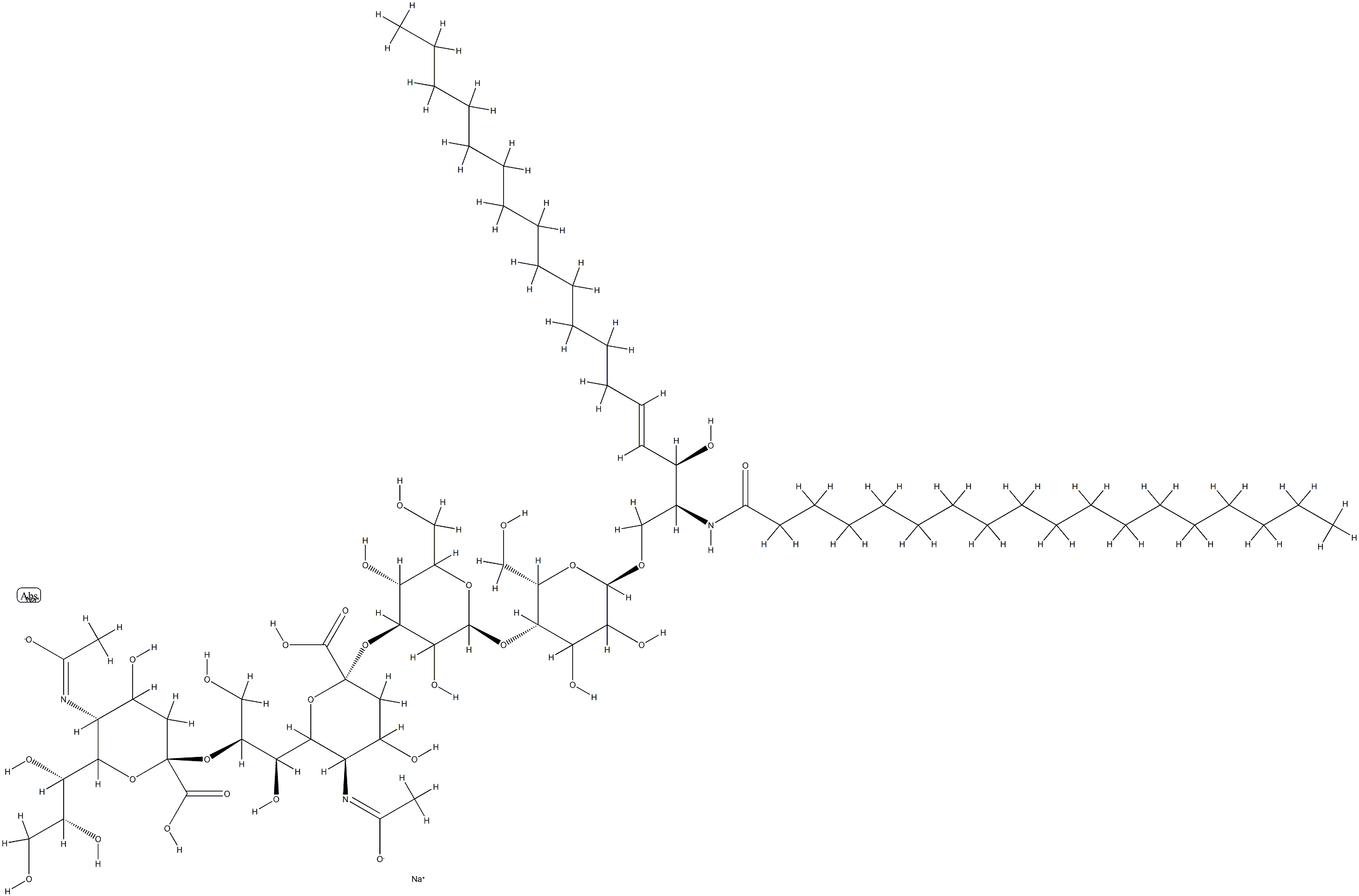 DISIALOGANGLIOSIDE GD3 Structure